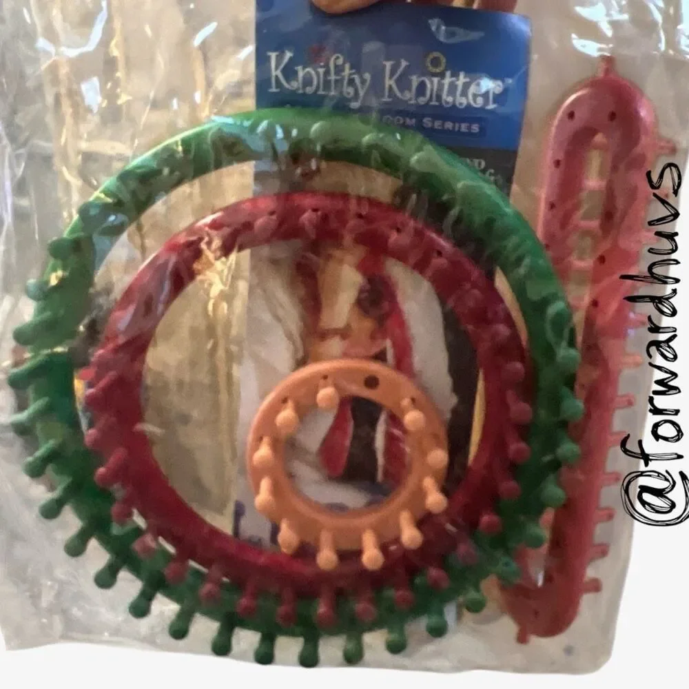 Knifty Knitter Loom Set – Long Loom, Round Looms Flower Loom